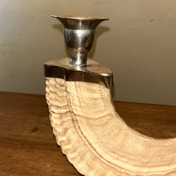 Rams horn candle holder - Picture 6 of 7